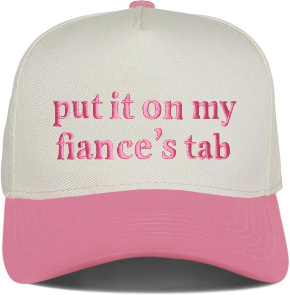 Put It On My Husband'S Tab Funny Trucker Hats Women Vintage Adjustable Baseball Cap Embroidery Fashion Trucker Hat