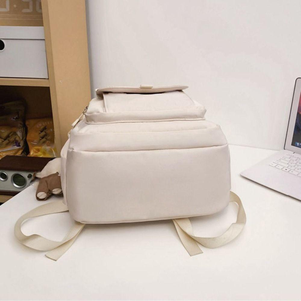 Waterproof Simple School Bags Large Capacity Girl's Backpack College Student Backpack  Travel