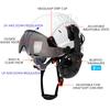Bluetooth 5.0 Noise Reduction Earmuffs With Construction Safety Helmet For Engineer ABS HardHat with Visors  Industrial Hat ANSI