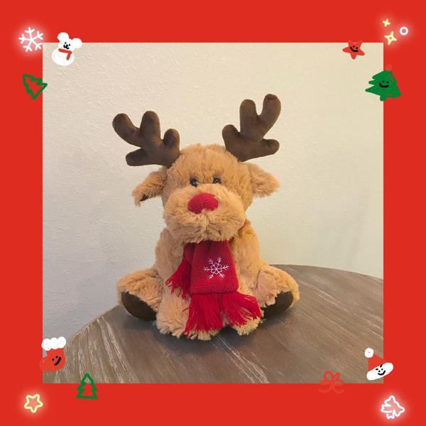 Cute Christmas Moose Plush Doll Toy Super Soft Girl Deer Doll Cloth Doll To Send Girlfriend