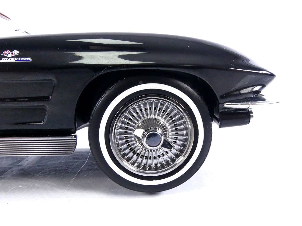 Norev scale Chevrolet Corvette Stingray C2 Cabriolet 1963 Black Finished Model 1/18