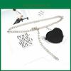 Fashion Metal Women Waist Chain With Detachable Heart Shaped Bag Pendant For Adult Women Outfits