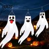 Balcony Holiday Decor 44 Inch Halloween Hanging Ghost Windsock, White Flying Ghosts Flag Wind Scary Yard Socks for Tree, Outdoor Patio, Party