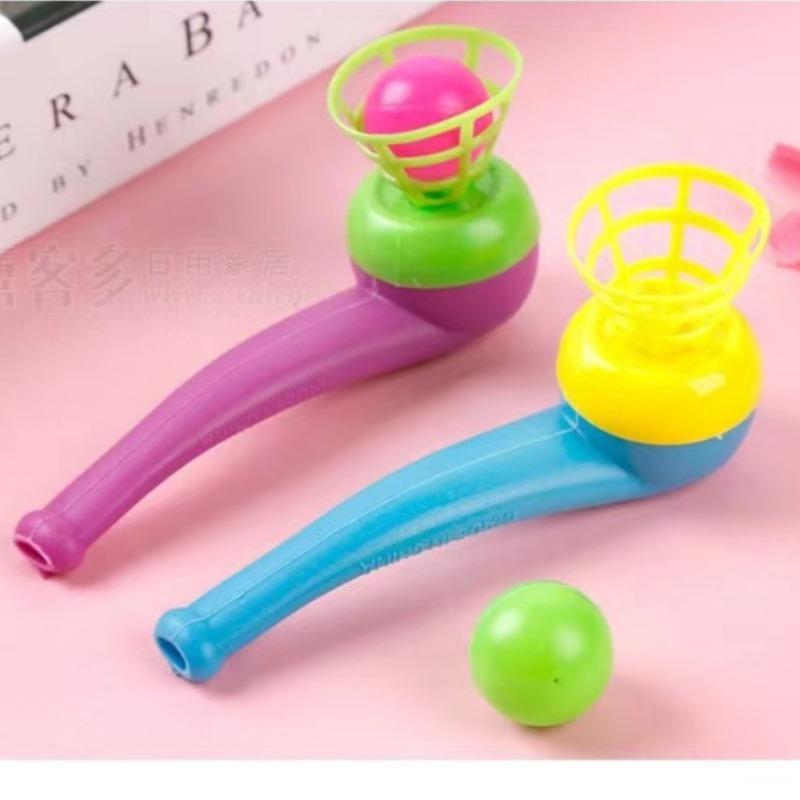 Traditional Plastic Suspension Ball Blowing Toy For Children
