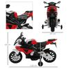 Motocicletta Elettrica per Bambini 3-8 Anni con Licenza BMW, Batteria 12V, Rotelle Ausiliarie e Luci, 110x47x69 cm