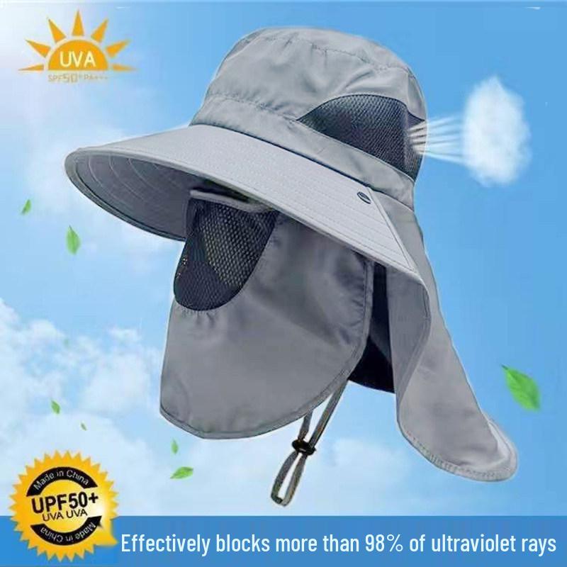 Men s Quick-Dry UV Protection Fishing Hat with Face & Neck Cover
