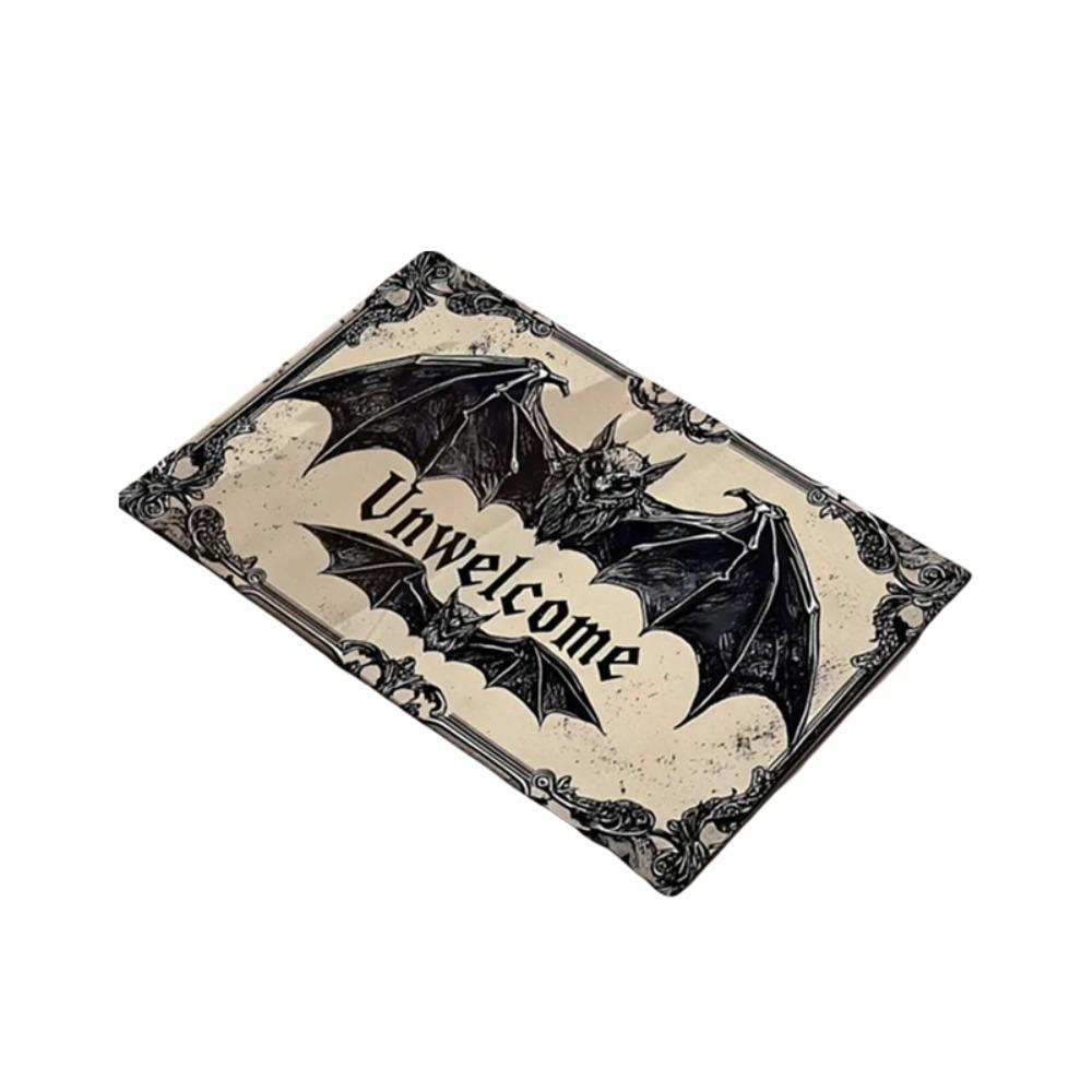 Crystal Velvet Halloween Unwelcome Floor Mat Gothic Style Decorative Door Mat Party