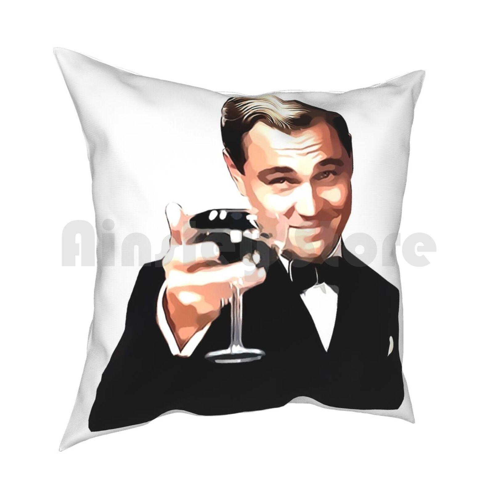 The Great Gatsby Leonardo Di Caprio Pillow Case Printed Home Soft Throw Pillow Gatsby The Great Gatsby Gastby Great Big 30x30cm 12x12in