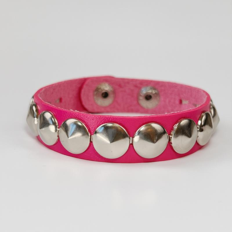 Fashion Punk Rivet Chain Bracelet Spike Leather Rock Style Metal Bracelet Wristbands Unisex Leather Bracelet