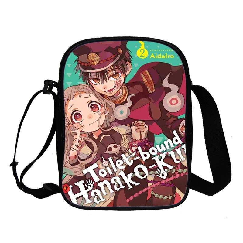 Ground bound teenager Hua Zijun animation peripheral messenger bag, primary and secondary school student schoolbag 3D full color printing double