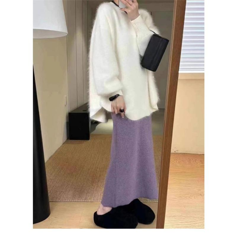 Loose Mid-length Sweater Pullover Top