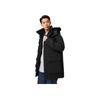 Li Ning Logo Solid Color Warm Classic Zip Up Hooded Down Jacket Unisex Outerwear AMMY360-1