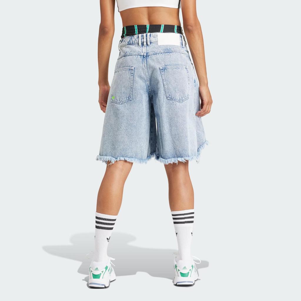 adidas Originals KSENIA SCHNAIDER Denim Shorts Blue Unisex IU2470