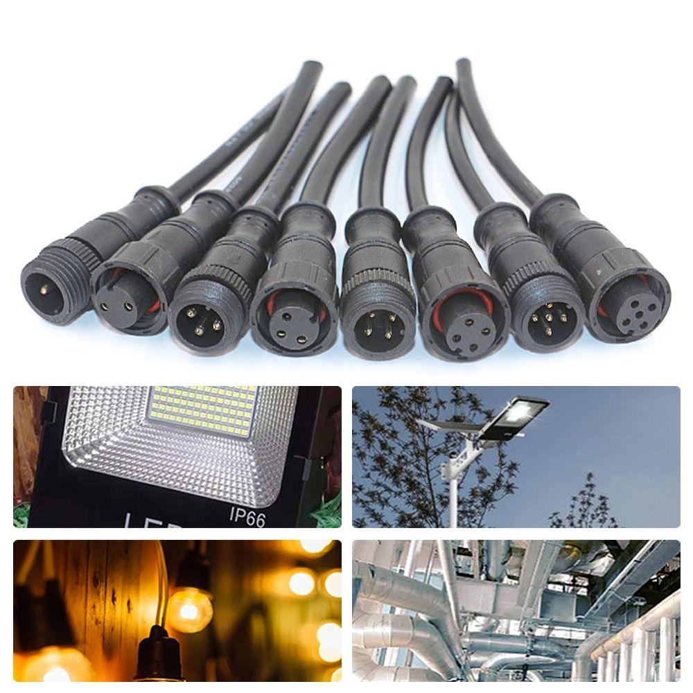 3Pin 4Pin Signal Line Base Connector 2Pin3Pin4Pin Cable Optional Cable Waterproof Connector Line
