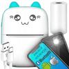 Drukuś Mini Thermal Printer Blue Mini Cat + Roll of Wall Paper