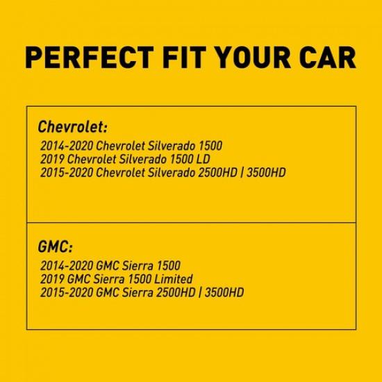 2PCS LED License Plate Light Tag White For 2014-18 Silverado Chevy GMC Sierra