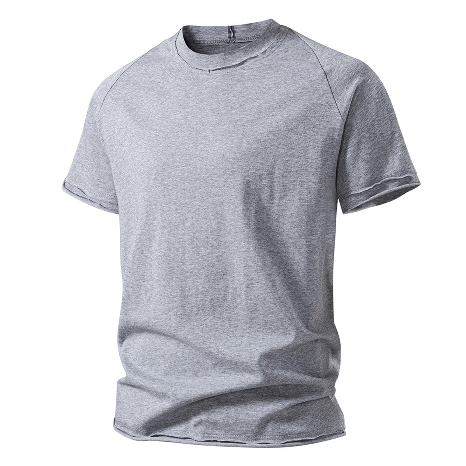 

Мужская летняя модная двухслойная свободная японская ретро-трендовая повседневная футболка с короткими рукавами M