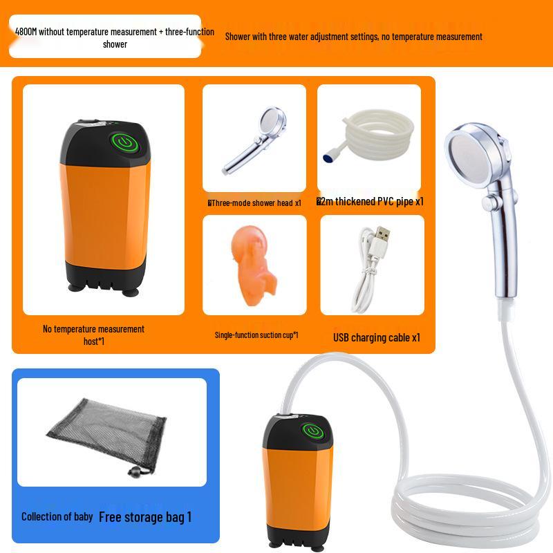 Portable Electric Shower for Outdoor Bathing, Construction Sites, Dormitories, and Rural Homes.