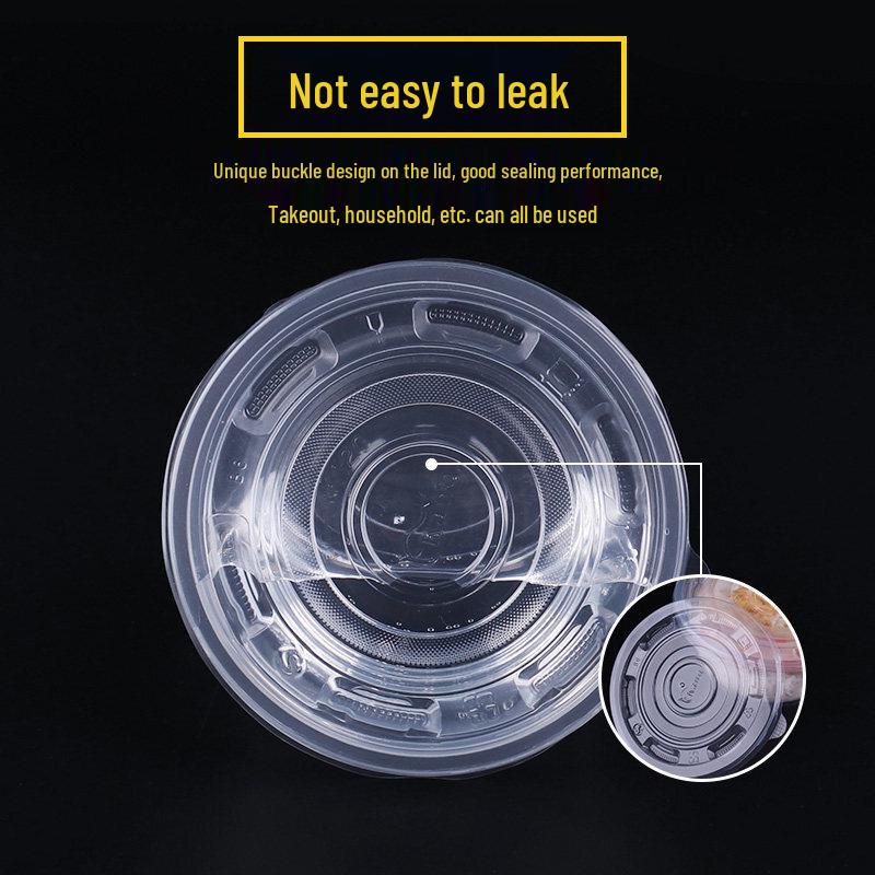 Disposable Plastic Takeout Bowls with Lids