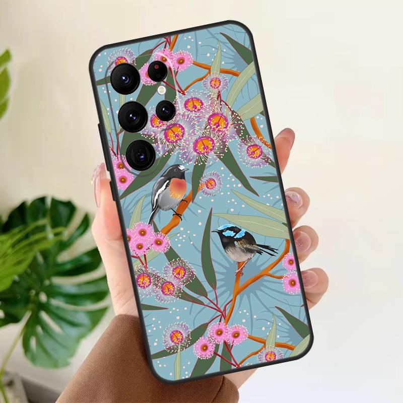 

Robins Bird Soft Case For Samsung Galaxy S25 S21 S22 S23 S24 Ultra S9 S10 Plus S20 FE S24 FE Phone Cover Galaxy S23 Plus