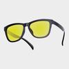 Pilli Neon Sports Sunglasses L Size (Shiny Black Yellow Tint)