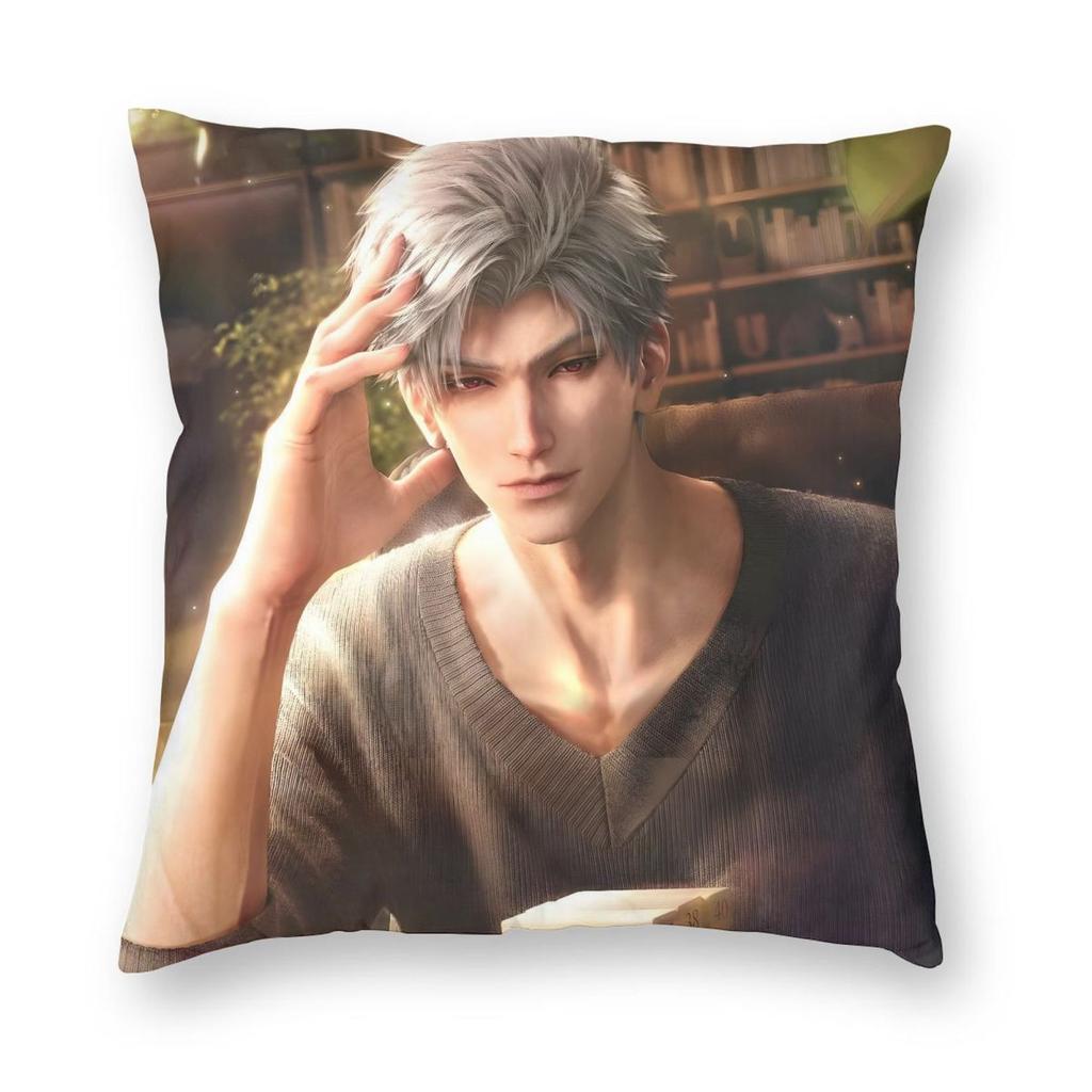 Love And Deepspace Sylus Pillowcase Soft Fabric Cushion Cover Decoration Throw Pillow Case Cover Chair Zipper 40X40cm