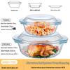 UOSO High-Temperature Glass Bowl with Lid