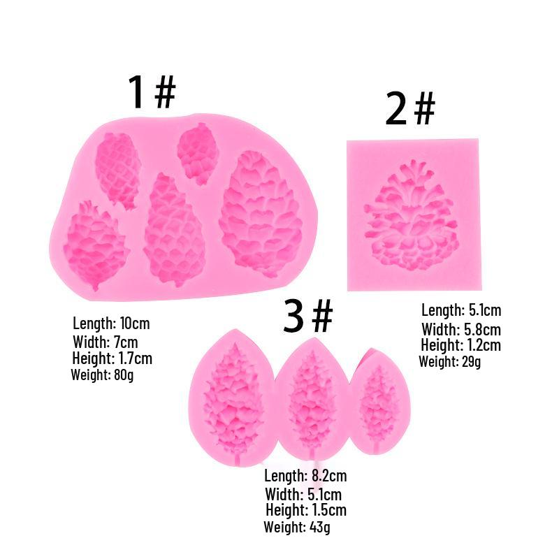 Silicone Pinecone Mold for Cake and Christmas Decorations