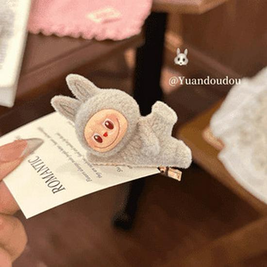 Labubu Cute Cartoon Duckbill Hair Clip - Girlish Side Bangs Accessory for Women & Kids