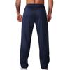 Men's Black & White Striped Patchwork Streetwear Fitness Pants