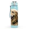 1PC Golden Retriever Dog Portrait Print 750ml Color Plastic Sports Water Bottle Leakproof Flip Straw Lid Suitable for Sports Office Home Use