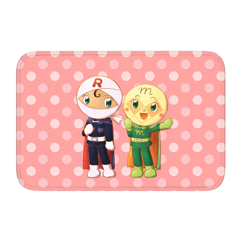 Anpanmans Front Door Floor Entrance Welcome Mats Outdoor Cute Cartoon Kitchen Doormat Bedroom Living Room Carpet Rug Footpad