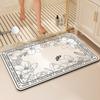 Luxury Bathroom Rug Bath Mat Anti Slip Shower Foot Mats Super Absorbent Quick Dry Floor Mat Toilet Carpet Doormat Washable