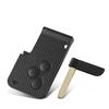 3 Button Smart Card For Renault Clio Logan Megane 2 3 Koleos Scenic Card Case Black Car Key Fob Shell With Small Key