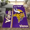 Minnesota Vikings Fan Gear Customize Your Name Area Rug Perfect for Dormitory Hallway Study Room Living Rooms Anti-slip Rug Decorate Offices