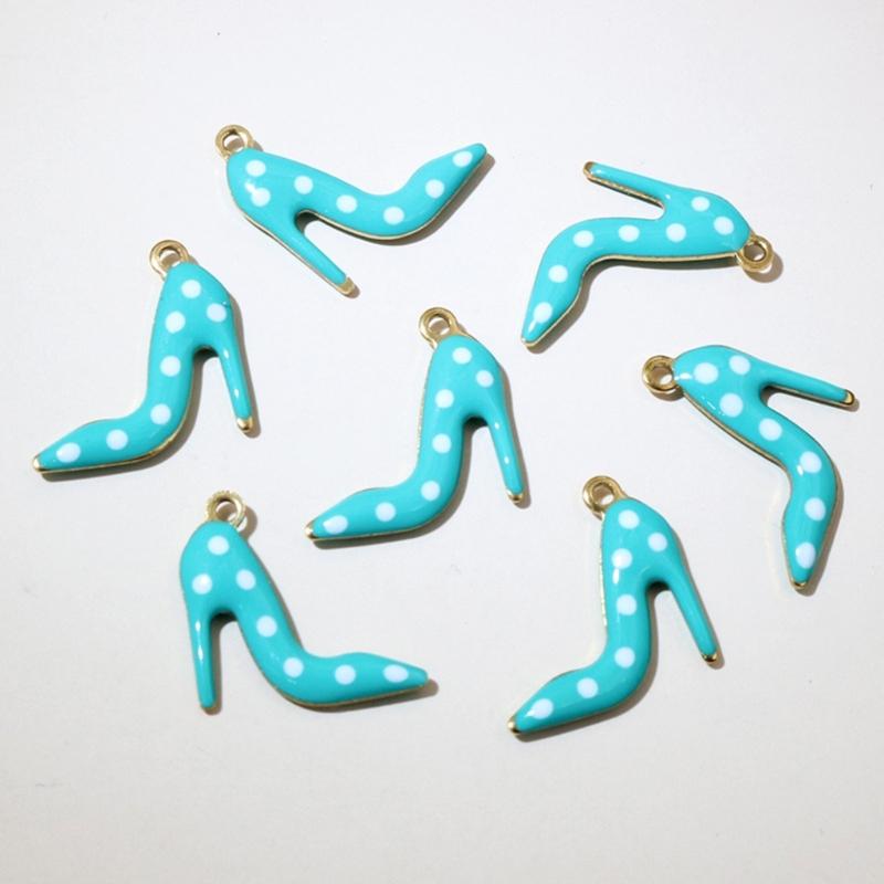 Pack Of 20 High Heel Shoe Charm Stainless Steel Jewelry Making Supplies For Crafting Handmade Accessories And Keychains