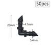 50pcs 3/5 4/7mm Garden Hose Barbed Connectors Tee Elbow Cross End Plug Fitting Coupling Drip Irrigation System Watering