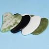 Heart-Shaped Hetian Jade Gua Sha Board for Facial and Body Massage