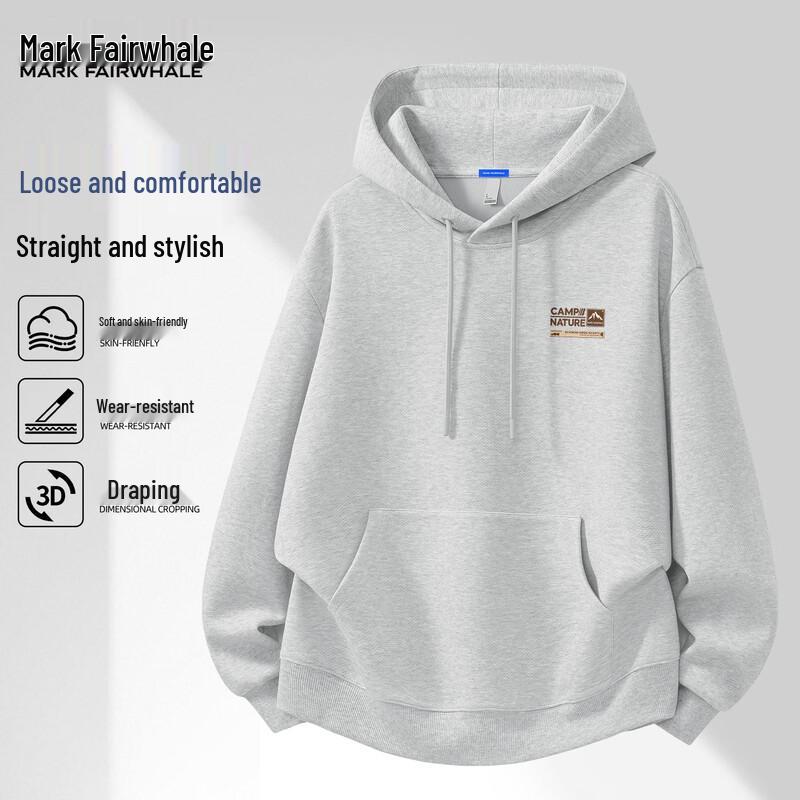 MARK FAIRWHALE Men's Hooded Retro Casual Sweatshirt