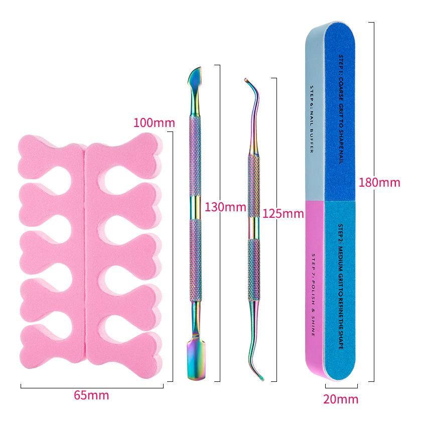 Maniküre Set Nail Art Peeling Werkzeuge Schere Zange Peeling Schieber Tote Haut Nagelhautschieber Zange Löffel Entferner Knipser Schneider