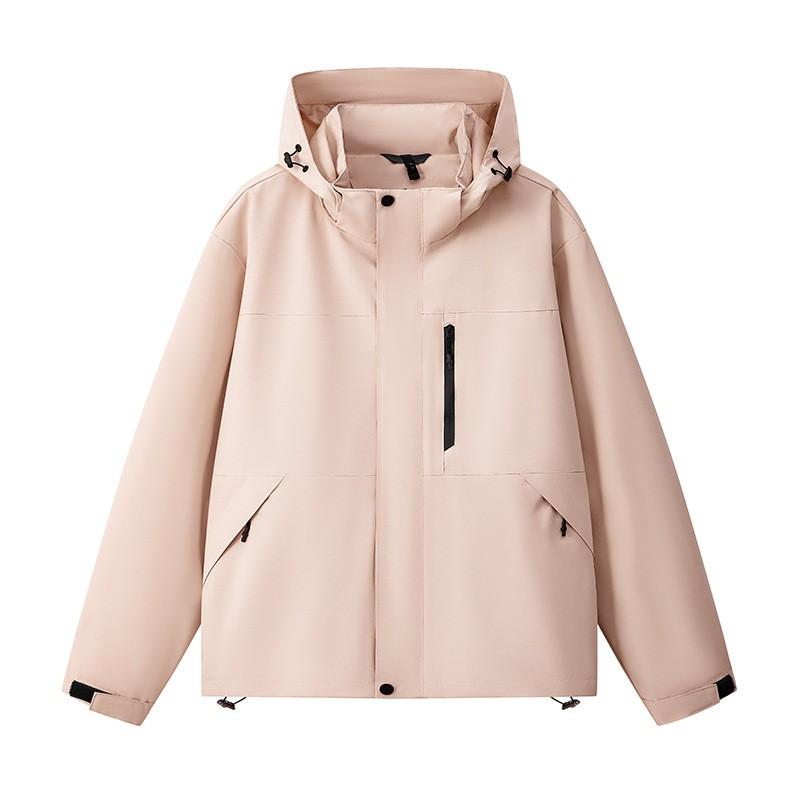Unisex Hooded Windproof Waterproof Outdoor Jacket Hiking Camping Fall Lightweight Breathable Raincoat