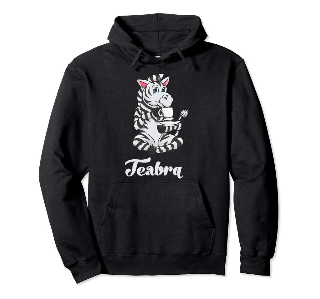 Funny Zebra Tea Drinking Pun Hoodie