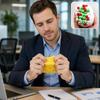 Crunchy Cheese Squeezed Cube 5/7cm Triangle Cheese Squishy Toy TPR Fidget Toy  Office Desk Toy
