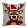 Cartoon Santa Snowman Elk Sofa Cushion Cover Merry Christmas Pillow Case  Home Bed Car Decor