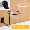 Wall-Mounted Helmet Hanger Display Rack Stand Organizer Black White Helmet Bracket Pegboard Hook Accessories Metal