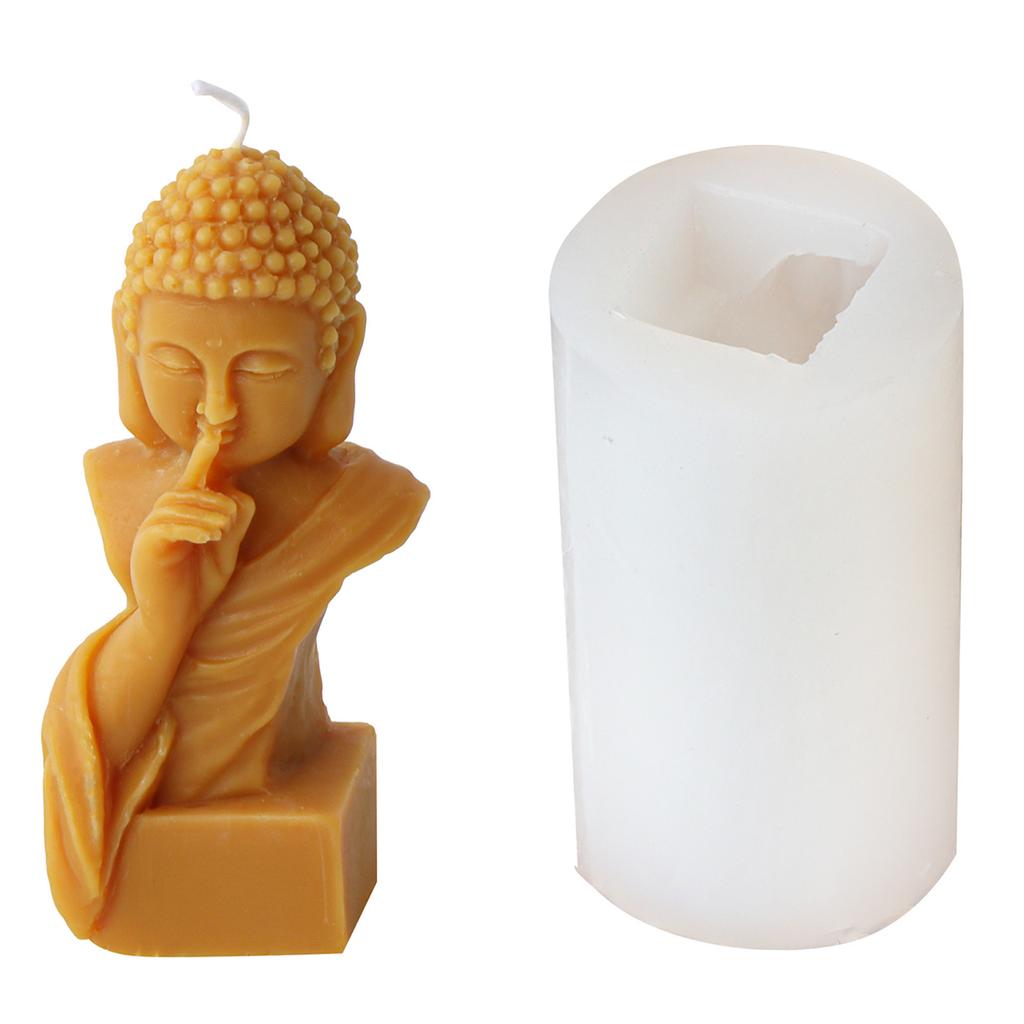 Multifuntional Silicone Molds Artistic Molds Buddhas Shape Silicone Candle Molds Easy Demolding Mold for Making Candle