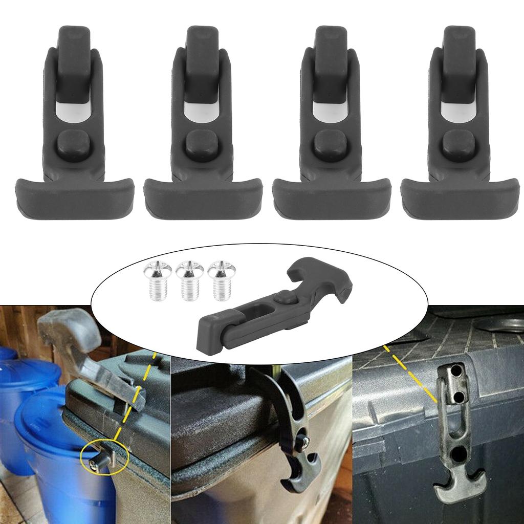 4pcs THandle Draw Latch with Screw Kit M5 Thread for Motorhome Trailer Molded Cooler
