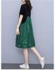 Plus Size Women's Stylish Korean Mid-Length Dress - Summery 2024 Trend