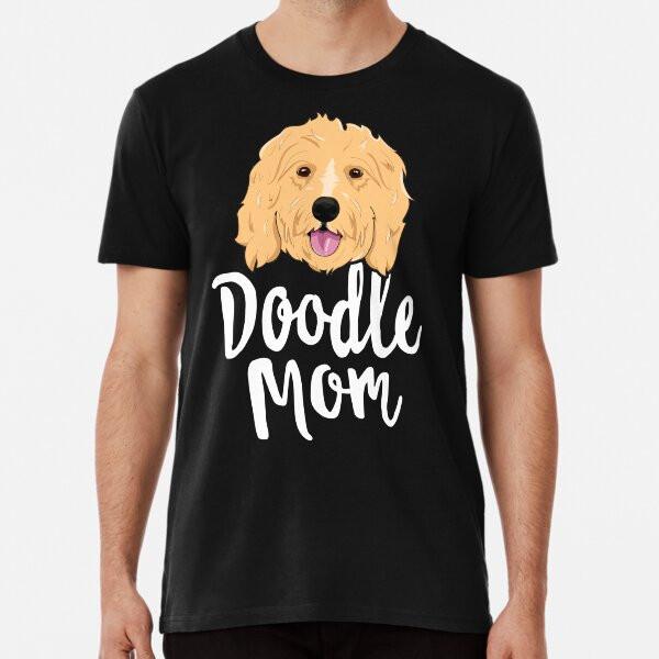 

Doodle Mom T-Shirt Women Goldendoodle Dog Pu S to 5XL Made in the AU/USA T-Shirt 4XL