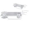 Weltraum-Aluminium Wandmontiertes Badezimmer-Aufbewahrungsregal Handtuchhalter Taschentuchbox Set Zubehör